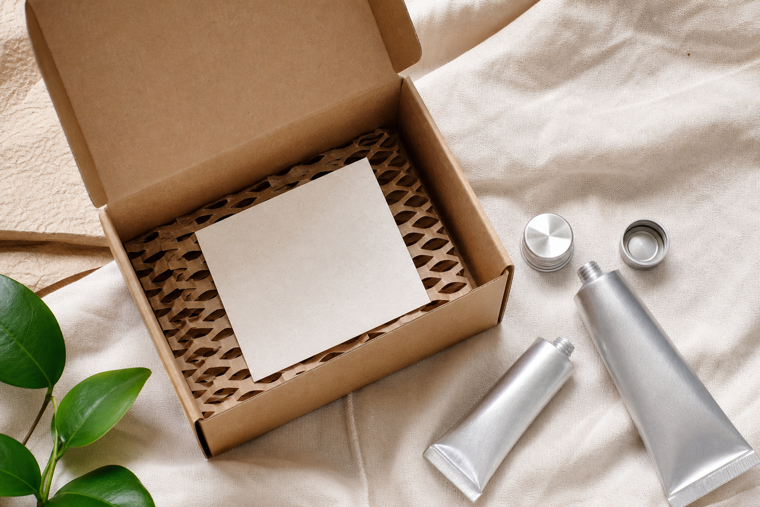 Recycled cartons and sustainable packaging for hair color products